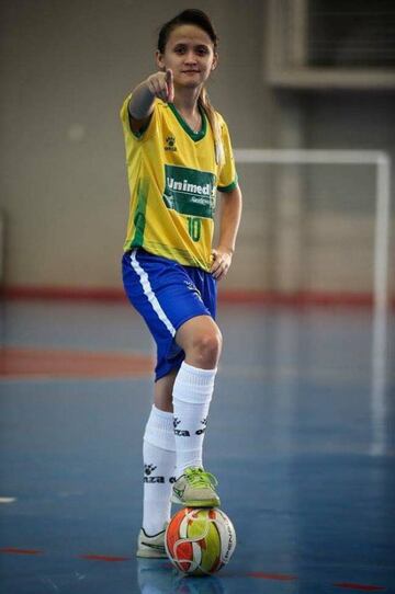 Amandinha, la mejor jugadora de fútbol sala femenino.