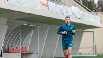 Alejandro Torres en en el centro de entrenamiento