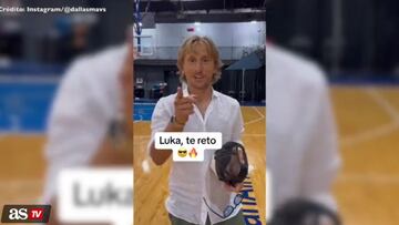 Modric reta a Doncic: El croata tampoco falla en baloncesto