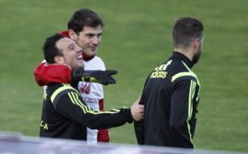 Segundo día. Iker Casillas y Cazorla.