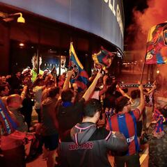 Recibimiento con honores a la expedición granota en el Ciutat