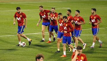 Clima de euforia en el entrenamiento de la Selección