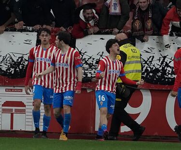 Una jugada de siete pases entre Guille Rosas, Pedro Díaz y Dani Queipo, terminó con el único tanto de la victoria del Sporting. Una combinación por banda derecha finalizada por el joven extremo ovetense. Sin duda alguna, la jugada de la jornada. Ya suma dos tantos.