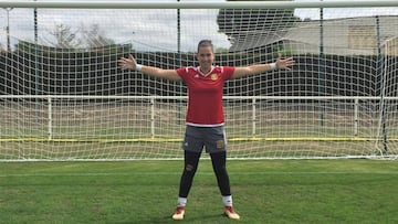 Cata Coll, la guardameta de la Selecci&oacute;n Sub-20. 