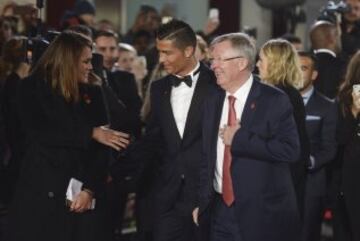 Cristiano Ronaldo y Sir Alex Ferguson.