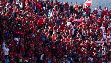 Tribuna norte parte baja del Medellín sancionada por dos fechas por la navaja ante Millonarios.