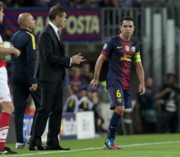 Tito Vilanova y Xavi Hernández