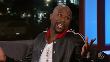 Mayweather habla sobre su 'stripclub' en Jimmy Kimmel Live