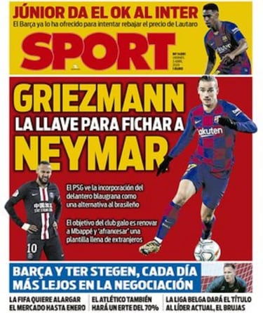 Griezmann, moneda de cambio en la operación Neymar