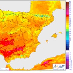 AEMET alerta de temperaturas propias de julio: llega una ola de calor