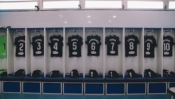 20-12-25. IMAGEN DEL VESTUARIO DEL SPORTING EN EL ONTIME BUTARQUE.