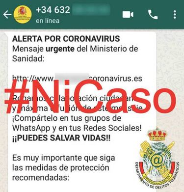 Cuidado si recibes este mensaje de WhatsApp sobre el Coronavirus: Bórralo