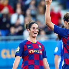 El Barcelona le hizo un siete al Sporting Huelva y sigue a nueve