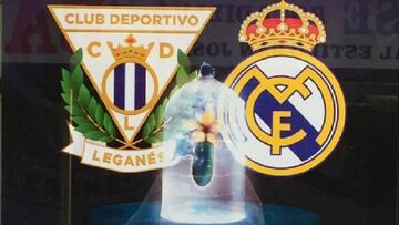 Cartel del Legan&eacute;s contra el Real Madrid. 