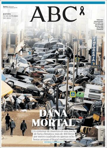 ¡°No camin¨¢is solos¡±: la prensa copa sus portadas con la cat¨¢strofe de la DANA