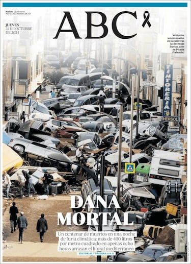 “No camináis solos”: la prensa copa sus portadas con la catástrofe de la DANA