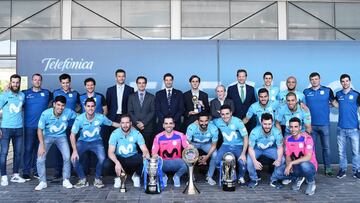 Recibimiento de Telefónica y homenaje al Movistar Inter