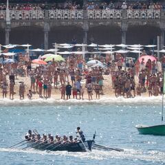 Urdaibai da el primer zarpazo en la Bandera de La Concha