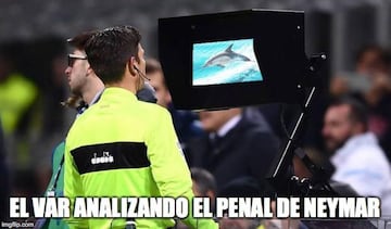 Los mejores memes sobre los clavados de Neymar