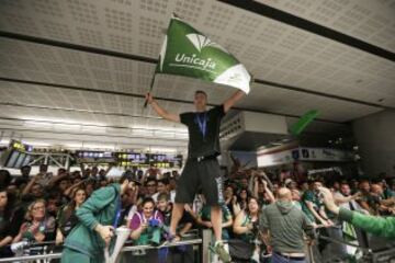 Málaga celebra la victoria de Unicaja en Eurocup