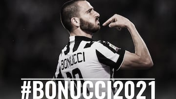 Leonardo Bonucci renueva con la Juventus hasta el 2021