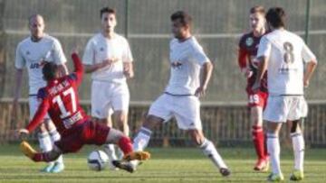 Jorge Julià, durante el partido ante el Videoton.