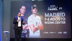 Luigi Carraro en la presentación del Premier Pádel en Madrid.