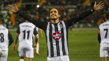 23/1/20 copa del rey badajoz-eibar alex corredera celebra el segundo gol
