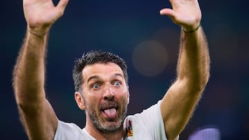 Gianluigi Buffon of FIFA Legends during match Legends between International FIFA Legends and Mexico Legends 2024, at BBVA Bancomer Stadium on September 20, 2024 in Monterrey, Nuevo Leon, Mexico.