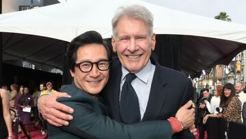 Harrison Ford emotivo abrazo Key Huy Quan Indiana Jones