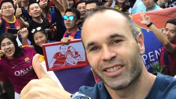 Iniesta, en China.