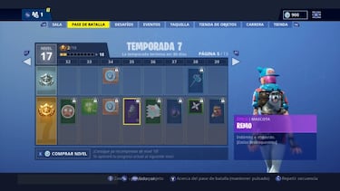 Fortnite Temporada 7: Todos los skins y recompensas del Pase de Batalla