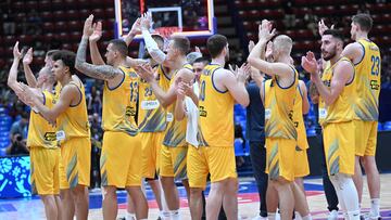 Ucrania celebra la victoria en el Grupo C con el público de Milán.