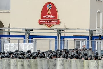 Russian security forces prepare for potential World Cup trouble