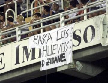 El debut liguero de Zidane como jugador del Real Madrid fue en Mestalla