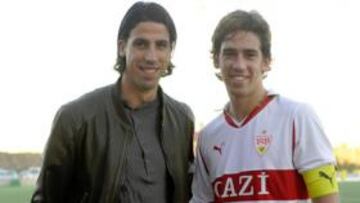 Khedira con su hermano