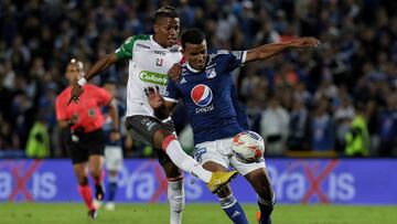Omar Bertel durante el partido entre Millonarios y Once Caldas por la Liga Águila II-2018