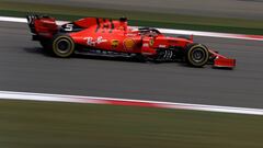 El Ferrari SF90 de Vettel en China (F1 2019). 