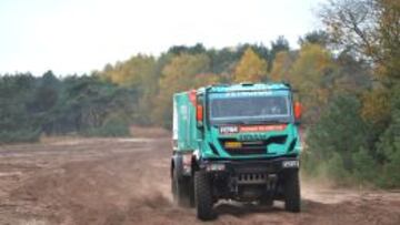 GIGANTE A BATIR. Iveco coloc&oacute; a dos de sus camiones primero (De Rooy) y segundo (Stacey) en 2012.