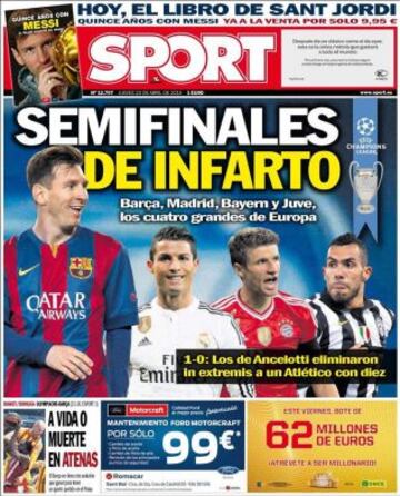 Portadas de la prensa deportiva