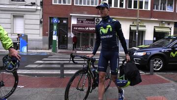 El ciclista del Movistar Rub&eacute;n Fern&aacute;ndez.