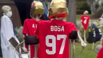 La burla de una familia con su decoración de Halloween sobre lesiones en 49ers