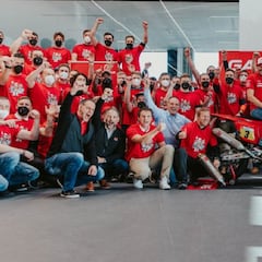 Sunderland festeja con el equipo Gas Gas su segundo Dakar