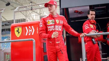 Mick Schumacher prob&oacute; el Ferrari en Bahr&eacute;in.
