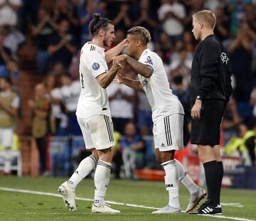Mariano entró en la segunda parte por Bale.