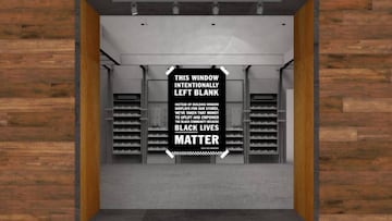 El cartel que pondrá Vans en los escaparates de sus tiendas durante el mes de julio como campaña contra Facebook y contra el racismo.