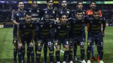 La alineación de Dorados el sábado pasado en el duelo de la fecha 4 del Clausura 2016 ante América.