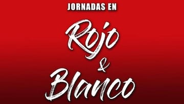 Cartel de las jornada en Rojo y Blanco.