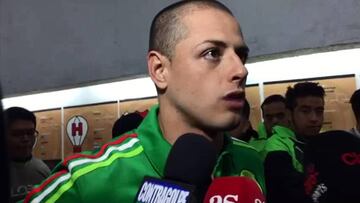 Javier Hernández expresó su parecer después de conseguir la marca histórico que comparte con Borgetti. Habló sobre su lesión por la que salió de cambio.