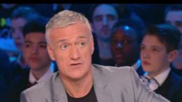 Didier Deschamps durante su intervenci&oacute;n en el programa Canal Football Club de Canal + Francia